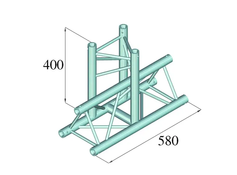 ALUTRUSS DECOLOCK DQ3-PAT35 3-way T-piece 90° 